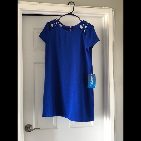 Dresses & Skirts - NWT: Royal blue strappy shoulder dress💙